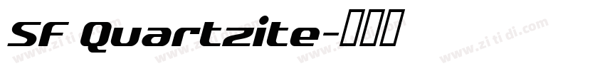 SF Quartzite字体转换
